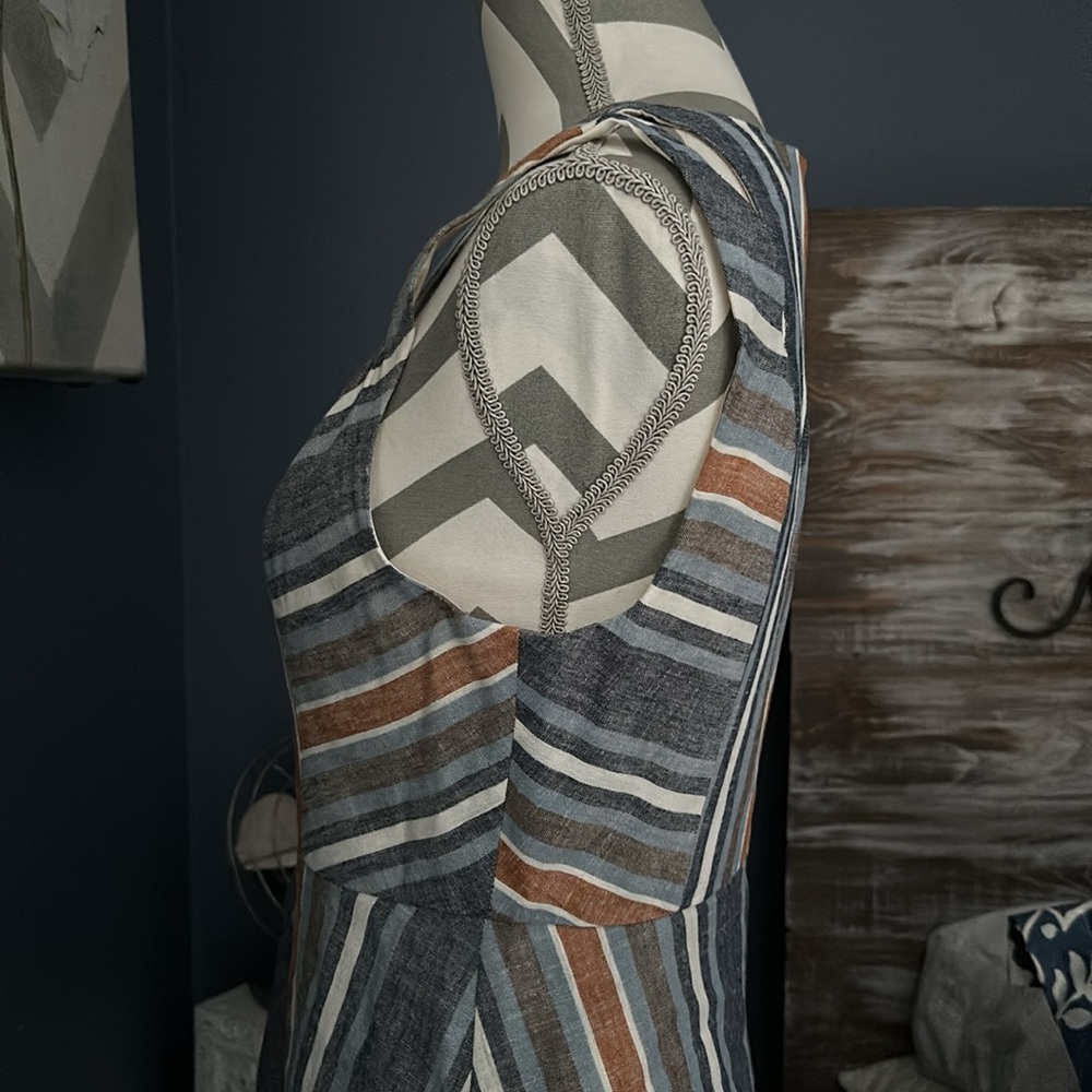 Bcbgeneration Linen Striped Dress - Picture 9 of 11